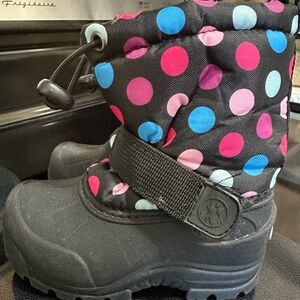 Northside Polka Dot Winter Boots for Kids
